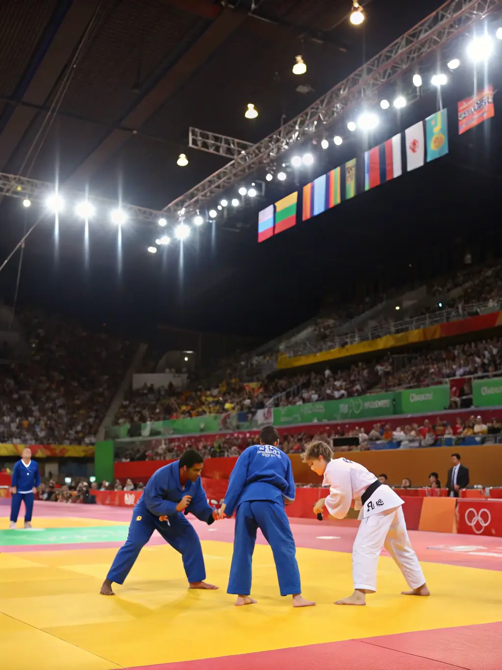A group photo of Judo Club Devoluy members and instructors at a judo tournament, showcasing the club's competitive spirit and community.